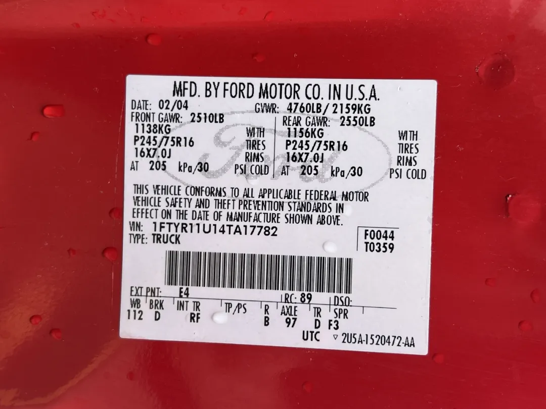 2004 Ford Ranger - 1FTYR11U14TA17782 - Image #39