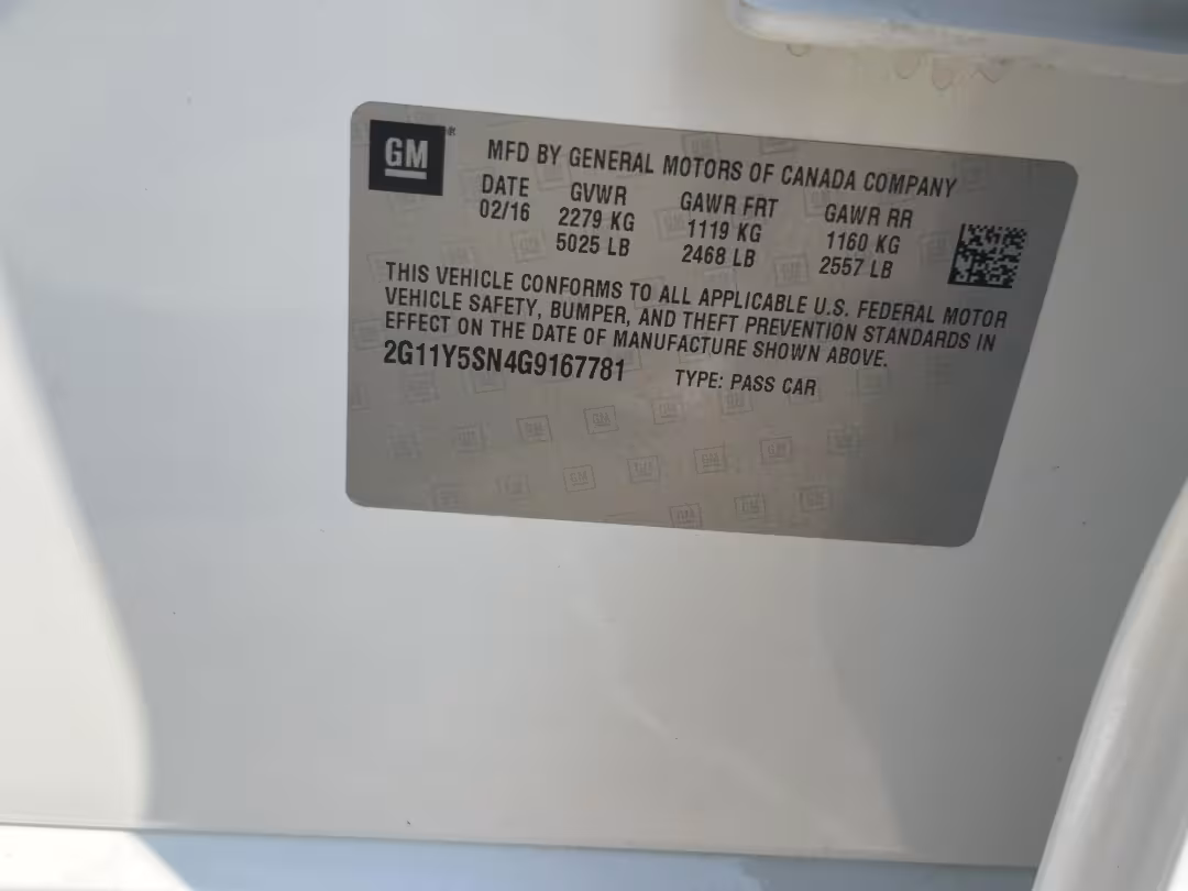 2016 Chevrolet Impala - 2G11Y5SN4G9167781 - Image #23