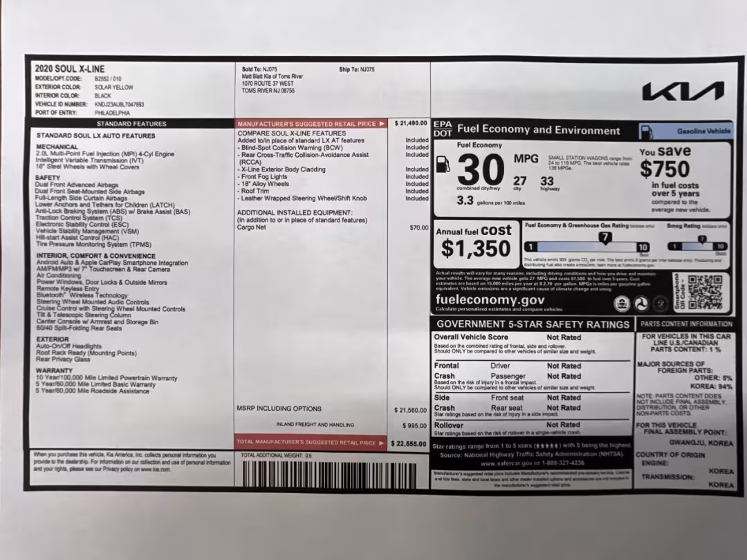 2020 Kia Soul - KNDJ23AU8L7047693 - Image #5